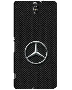 Чехол для Sony Xperia C5 Ultra (E5533, E5563, E5506, E5553) с картинкой «Карбоновый Mercedes стиль»