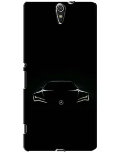Чехол для Sony Xperia C5 Ultra (E5533, E5563, E5506, E5553) с картинкой «Mercedes — силуэт авто»