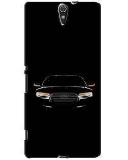 Чехол для Sony Xperia C5 Ultra (E5533, E5563, E5506, E5553) с картинкой «Audi — ночной контур»