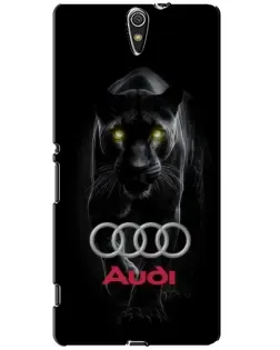 Чехол для Sony Xperia C5 Ultra (E5533, E5563, E5506, E5553) с картинкой «Пантера и Audi»