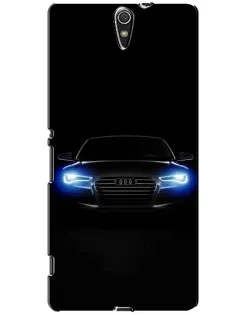 Чехол для Sony Xperia C5 Ultra (E5533, E5563, E5506, E5553) с картинкой «Audi в неоне»