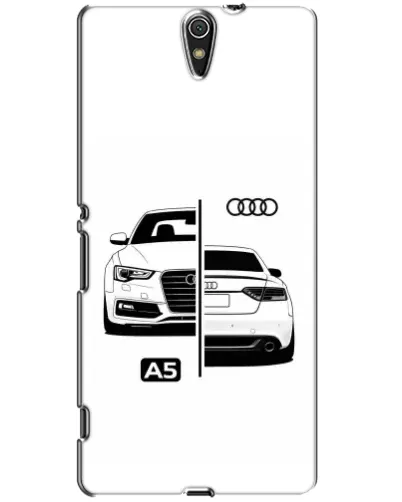Чехол для Sony Xperia C5 Ultra (E5533, E5563, E5506, E5553) с картинкой «Audi — контрастный дизайн»
