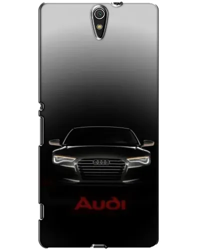 Чехол для Sony Xperia C5 Ultra (E5533, E5563, E5506, E5553) с картинкой «Audi — градиентный контур»