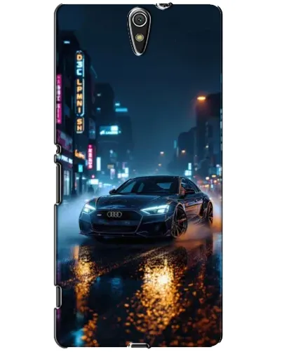 Чехол для Sony Xperia C5 Ultra (E5533, E5563, E5506, E5553) с картинкой «Ночной город и Audi»