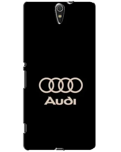 Чехол для Sony Xperia C5 Ultra (E5533, E5563, E5506, E5553) с картинкой «Audi — золотой логотип»