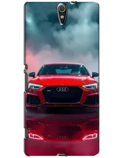 Чехол для Sony Xperia C5 Ultra (E5533, E5563, E5506, E5553) с картинкой «Audi RS — красный стиль»