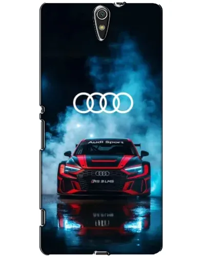 Чехол для Sony Xperia C5 Ultra (E5533, E5563, E5506, E5553) с картинкой «Audi Sport — неон»