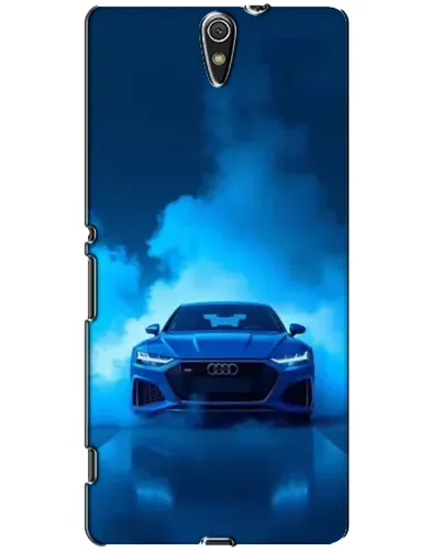 Чехол для Sony Xperia C5 Ultra (E5533, E5563, E5506, E5553) с картинкой «Audi — голубая энергия»