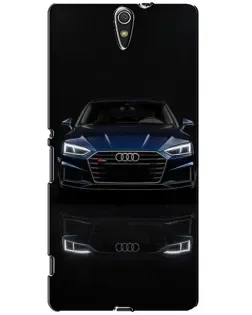 Чехол для Sony Xperia C5 Ultra (E5533, E5563, E5506, E5553) с картинкой «Audi — ночное отражение»