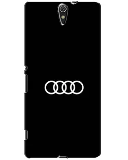 Чехол для Sony Xperia C5 Ultra (E5533, E5563, E5506, E5553) с картинкой «Audi White Logo»