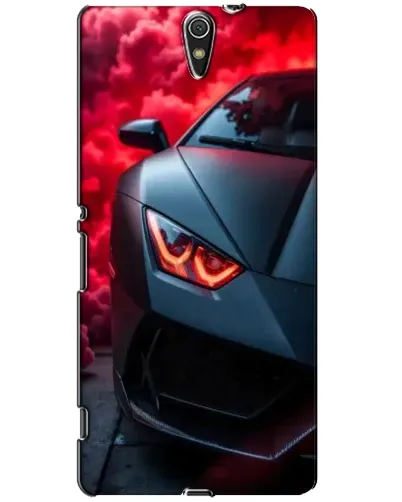 Чехол для Sony Xperia C5 Ultra (E5533, E5563, E5506, E5553) с картинкой «Lamborghini красное сияние»