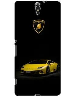 Чехол для Sony Xperia C5 Ultra (E5533, E5563, E5506, E5553) с картинкой «Lamborghini желтый акцент»