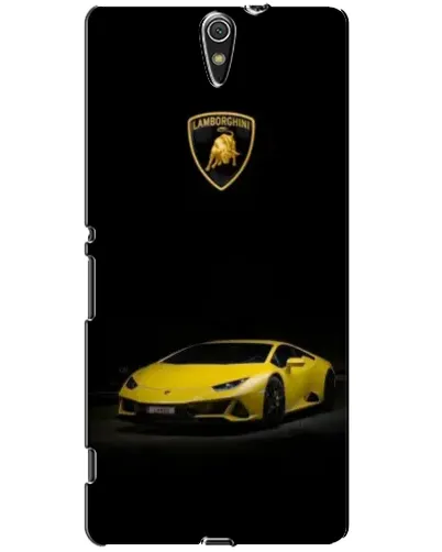 Чехол для Sony Xperia C5 Ultra (E5533, E5563, E5506, E5553) с картинкой «Lamborghini желтый акцент»