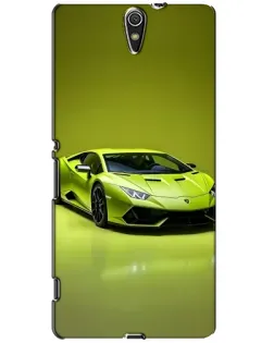 Чехол для Sony Xperia C5 Ultra (E5533, E5563, E5506, E5553) с картинкой «Салатовый Lamborghini Huracan»