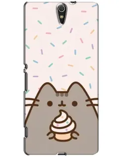 Чехол для Sony Xperia C5 Ultra (E5533, E5563, E5506, E5553) с картинкой «Пушин с кексом»