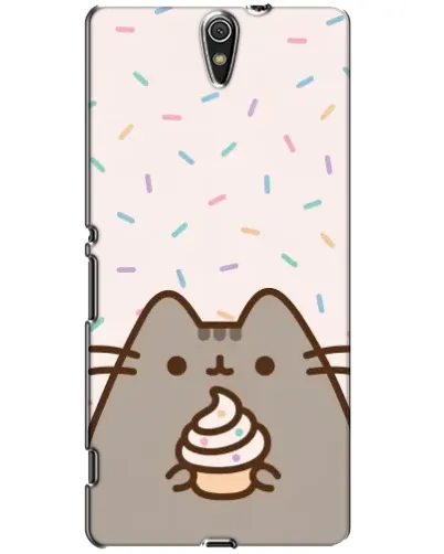 Чехол для Sony Xperia C5 Ultra (E5533, E5563, E5506, E5553) с картинкой «Пушин с кексом»
