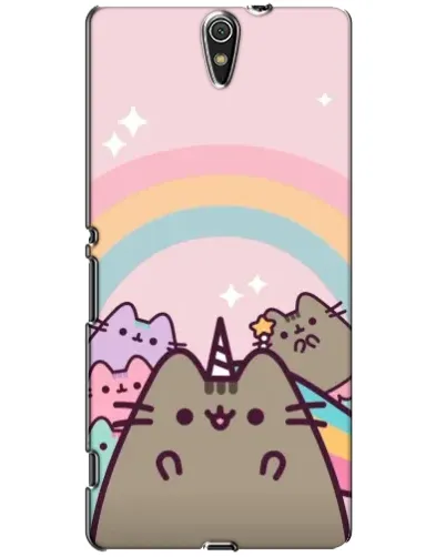 Чехол для Sony Xperia C5 Ultra (E5533, E5563, E5506, E5553) с картинкой «Единорог Pusheen»
