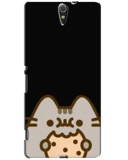 Чехол для Sony Xperia C5 Ultra (E5533, E5563, E5506, E5553) с картинкой «Пушин на черном»