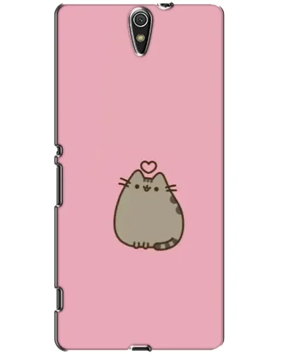 Чехол для Sony Xperia C5 Ultra (E5533, E5563, E5506, E5553) с картинкой «Pusheen сердце»