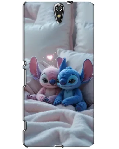 Чехол для Sony Xperia C5 Ultra (E5533, E5563, E5506, E5553) с картинкой «Плюшевые Стич Ангел»