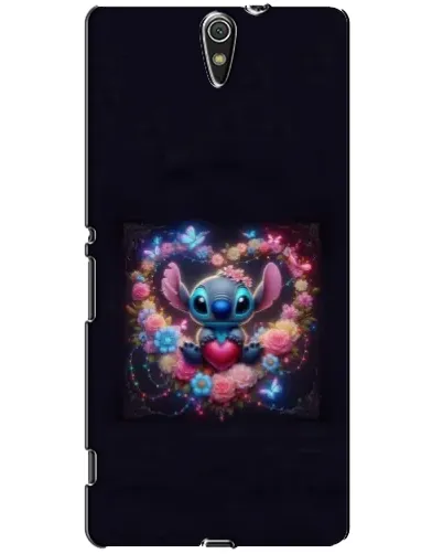 Чехол для Sony Xperia C5 Ultra (E5533, E5563, E5506, E5553) с картинкой «Stitch в цветах»