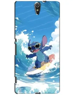Чехол для Sony Xperia C5 Ultra (E5533, E5563, E5506, E5553) с картинкой «Стич на волне»