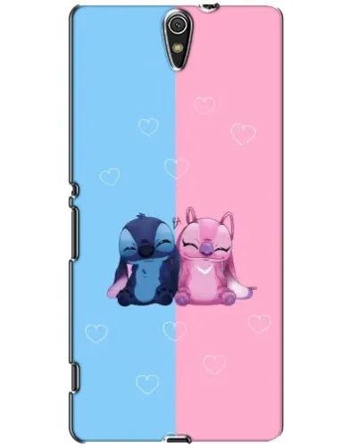 Чехол для Sony Xperia C5 Ultra (E5533, E5563, E5506, E5553) с картинкой «Stitch и Angel Love»