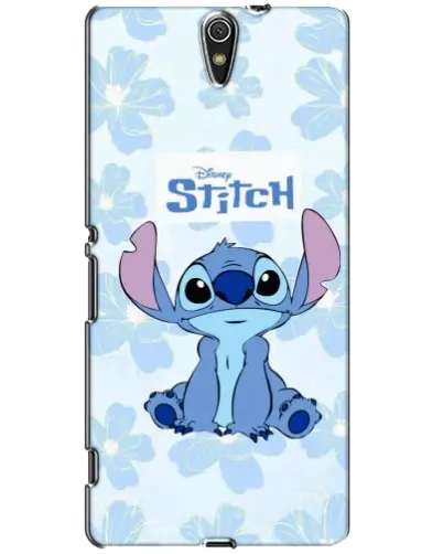 Чехол для Sony Xperia C5 Ultra (E5533, E5563, E5506, E5553) с картинкой «Stitch среди цветов»