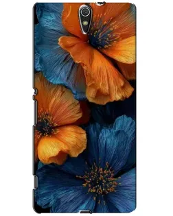 Чехол для Sony Xperia C5 Ultra (E5533, E5563, E5506, E5553) с картинкой «Яркая сине-оранжевая флора» Чехол для Sony Xperia C5 Ultra (E5533, E5563, E5506, E5553) с картинкой «Яркая сине-оранжевая флора»