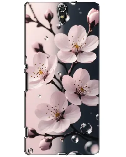 Чехол для Sony Xperia C5 Ultra (E5533, E5563, E5506, E5553) с картинкой «Нежная сакура и капли» Чехол для Sony Xperia C5 Ultra (E5533, E5563, E5506, E5553) с картинкой «Нежная сакура и капли»