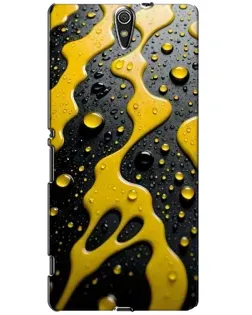 Чехол для Sony Xperia C5 Ultra (E5533, E5563, E5506, E5553) с картинкой «Жидкое желтое золото»
