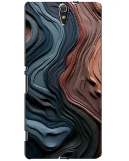 Чехол для Sony Xperia C5 Ultra (E5533, E5563, E5506, E5553) с картинкой «Цветные волны каньона»
