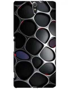 Чехол для Sony Xperia C5 Ultra (E5533, E5563, E5506, E5553) с картинкой «Объемная темная решетка»