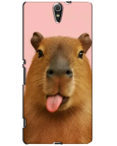 Чехол для Sony Xperia C5 Ultra (E5533, E5563, E5506, E5553) с картинкой «Капибара с языком» Чехол для Sony Xperia C5 Ultra (E5533, E5563, E5506, E5553) с картинкой «Капибара с языком»