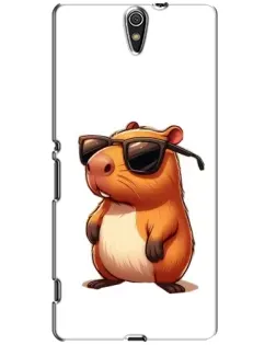 Чехол для Sony Xperia C5 Ultra (E5533, E5563, E5506, E5553) с картинкой «Капибара в очках» Чехол для Sony Xperia C5 Ultra (E5533, E5563, E5506, E5553) с картинкой «Капибара в очках»