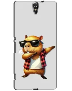 Чехол для Sony Xperia C5 Ultra (E5533, E5563, E5506, E5553) с картинкой «Капибара рэпер даб» Чехол для Sony Xperia C5 Ultra (E5533, E5563, E5506, E5553) с картинкой «Капибара рэпер даб»
