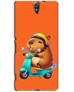 Чехол для Sony Xperia C5 Ultra (E5533, E5563, E5506, E5553) с картинкой «Капибара на скутере» Чехол для Sony Xperia C5 Ultra (E5533, E5563, E5506, E5553) с картинкой «Капибара на скутере»