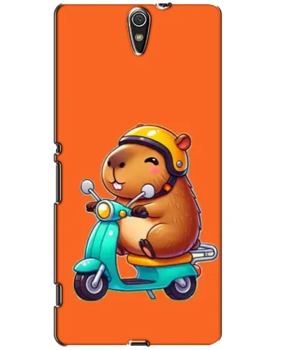 Чехол для Sony Xperia C5 Ultra (E5533, E5563, E5506, E5553) с картинкой «Капибара на скутере» Чехол для Sony Xperia C5 Ultra (E5533, E5563, E5506, E5553) с картинкой «Капибара на скутере»