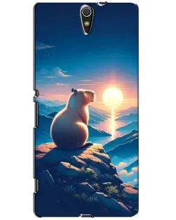 Чехол для Sony Xperia C5 Ultra (E5533, E5563, E5506, E5553) с картинкой «Закат солнца с капибарой» Чехол для Sony Xperia C5 Ultra (E5533, E5563, E5506, E5553) с картинкой «Закат солнца с капибарой»