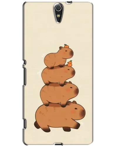 Чехол для Sony Xperia C5 Ultra (E5533, E5563, E5506, E5553) с картинкой «Башня из капибар» Чехол для Sony Xperia C5 Ultra (E5533, E5563, E5506, E5553) с картинкой «Башня из капибар»