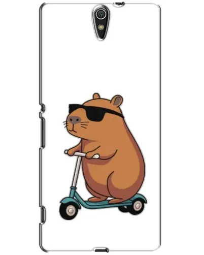 Чехол для Sony Xperia C5 Ultra (E5533, E5563, E5506, E5553) с картинкой «Капибара на самокате» Чехол для Sony Xperia C5 Ultra (E5533, E5563, E5506, E5553) с картинкой «Капибара на самокате»