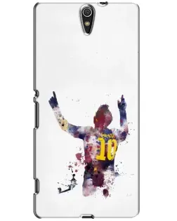 Чехол для Sony Xperia C5 Ultra (E5533, E5563, E5506, E5553) с картинкой «Акварельный Месси Барселона»