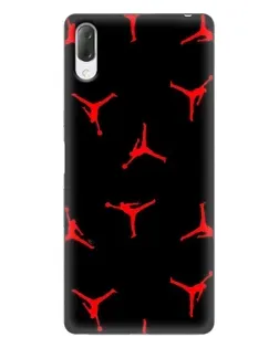 Чехол для Sony Xperia L3 с картинкой «Jordan Red Pattern»