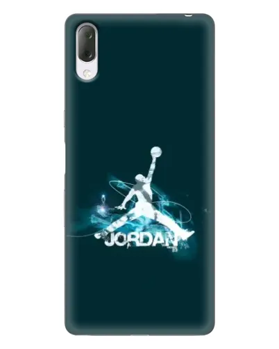 Чехол для Sony Xperia L3 с картинкой «Jordan Blue Fire» Чехол для Sony Xperia L3 с картинкой «Jordan Blue Fire»