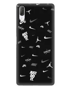 Чехол для Sony Xperia L3 с картинкой «Nike Black Pattern» Чехол для Sony Xperia L3 с картинкой «Nike Black Pattern»