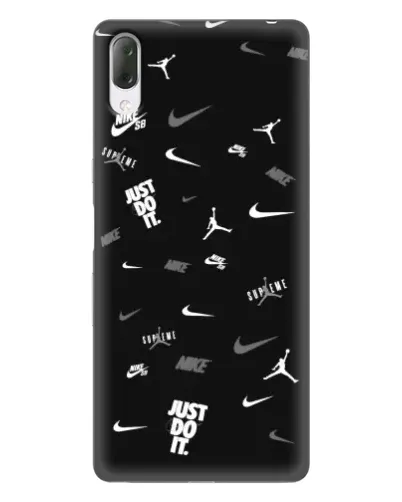 Чехол для Sony Xperia L3 с картинкой «Nike Black Pattern» Чехол для Sony Xperia L3 с картинкой «Nike Black Pattern»