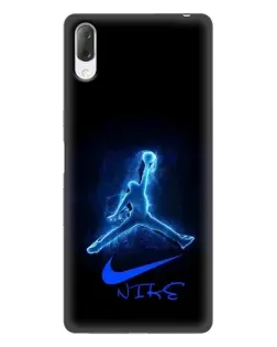 Чехол для Sony Xperia L3 с картинкой «Jordan Neon Blue» Чехол для Sony Xperia L3 с картинкой «Jordan Neon Blue»