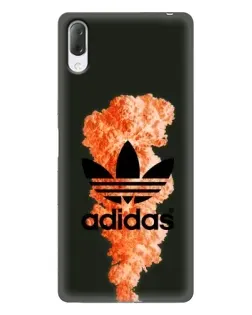 Чехол для Sony Xperia L3 с картинкой «Оранжевый дым Adidas» Чехол для Sony Xperia L3 с картинкой «Оранжевый дым Adidas»