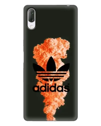 Чехол для Sony Xperia L3 с картинкой «Оранжевый дым Adidas»