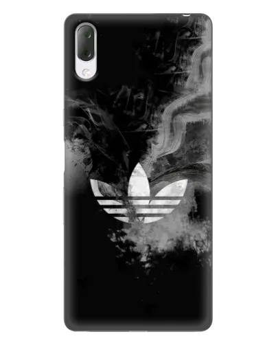 Чехол для Sony Xperia L3 с картинкой «Абстрактный дым Adidas»